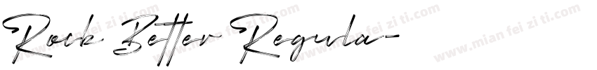 Rock Better Regula字体转换